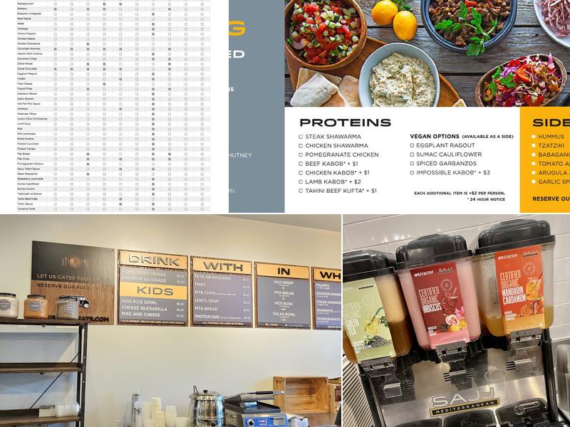 SAJJ Mediterranean (Irvine) Menu