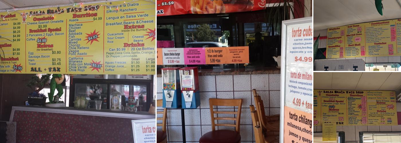 Salsa Brava Menu