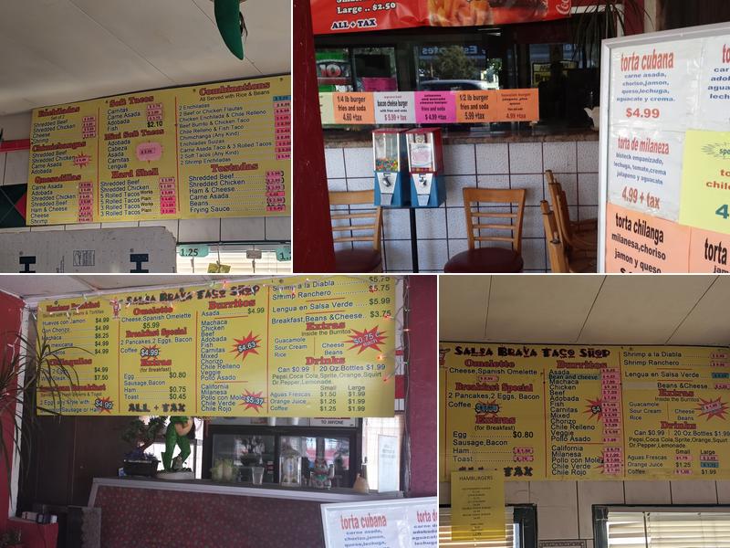Salsa Brava Menu