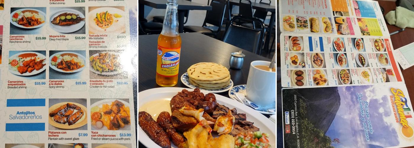 Salvamex Restaurant Menu