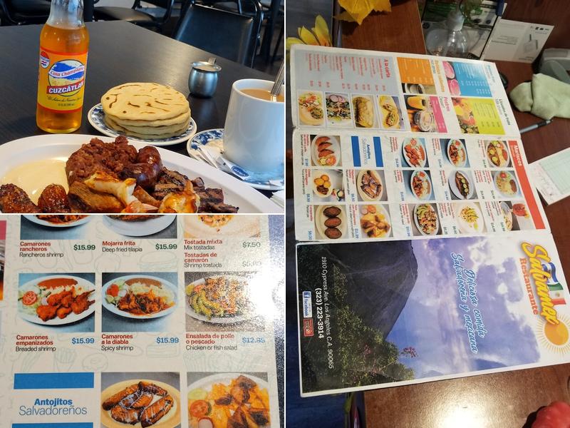 Salvamex Restaurant Menu