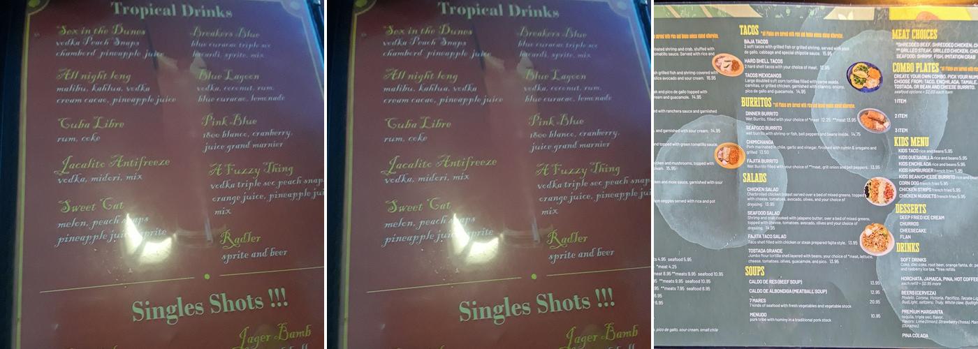 Santiago's Grill & Seafood Menu