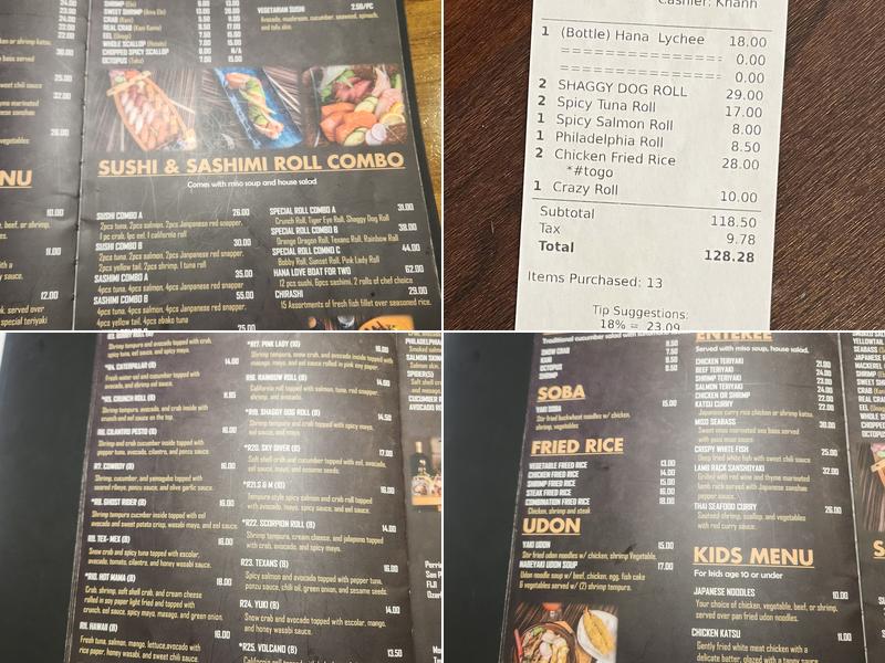Sapporo Menu