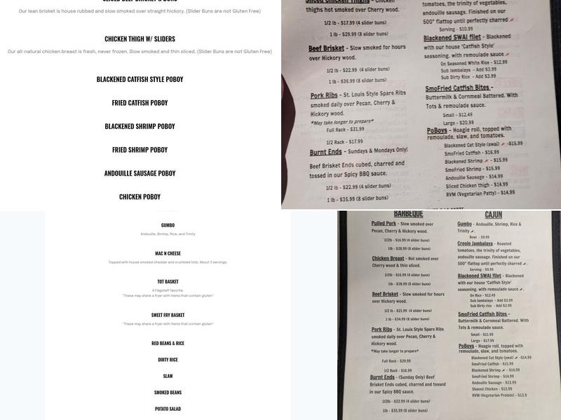 Satchmo's Menu