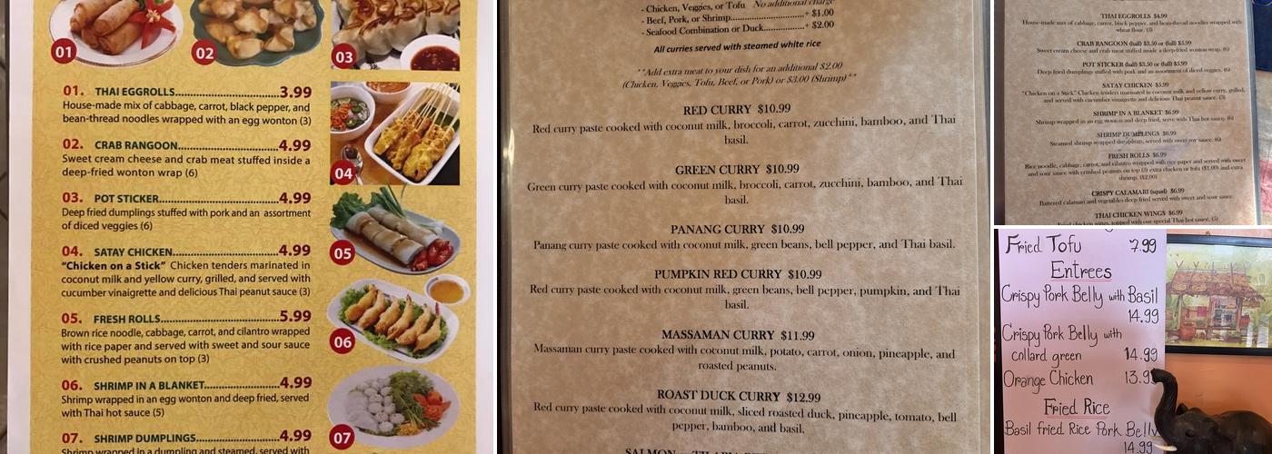 Sawaddee Thai Cuisine- Mo Blvd Menu