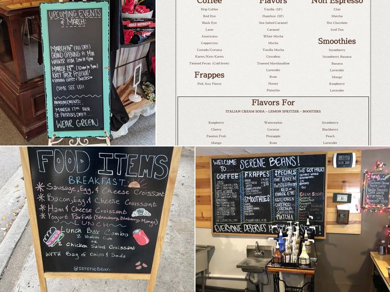 Serene Beans Menu