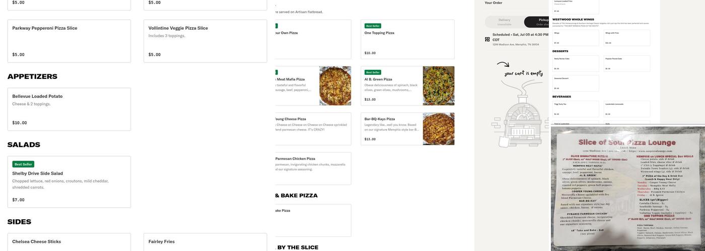 Slice of Soul Menu