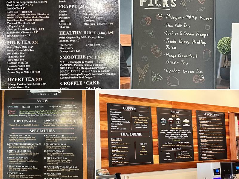 dzert Menu