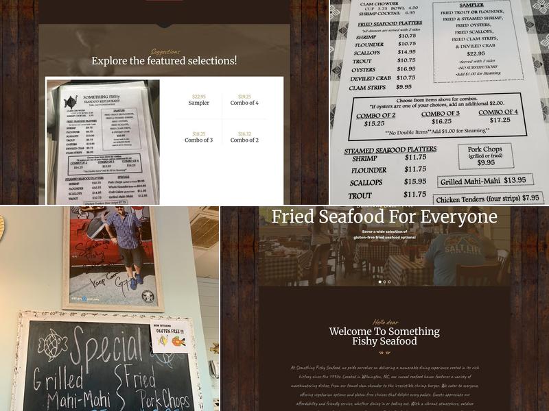 Something Fishy Seafood Menu