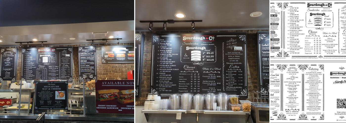 Sourdough & Co. Menu