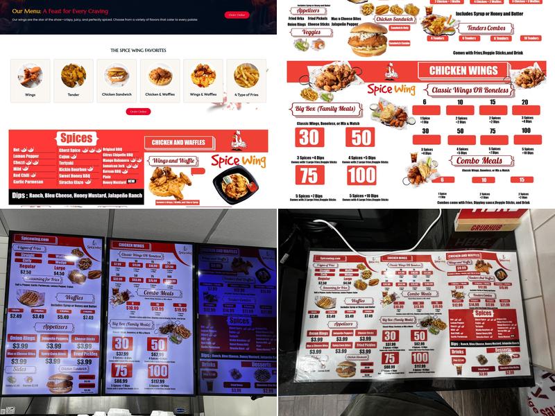 Spice Wing Sugar Hill Menu