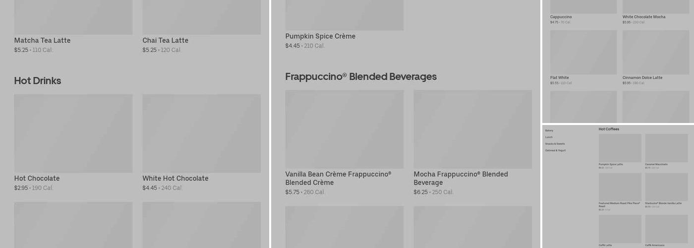 Starbucks Menu