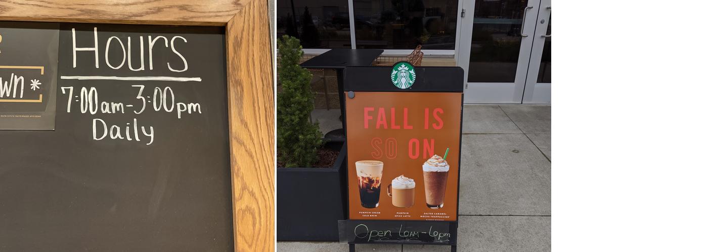 Starbucks Menu