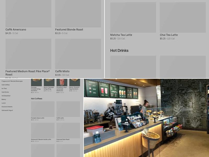 Starbucks Menu