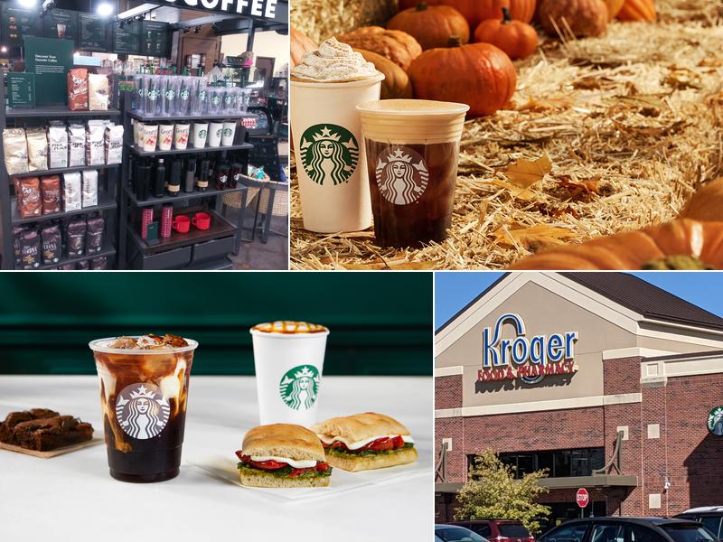 Starbucks inside a Kroger