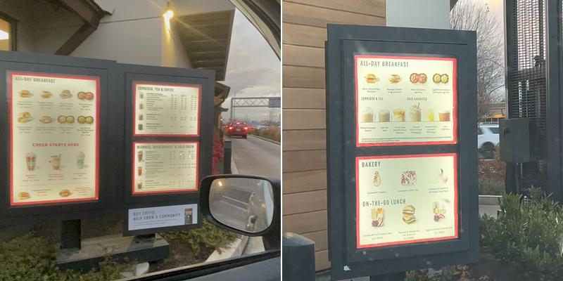 Starbucks Menu