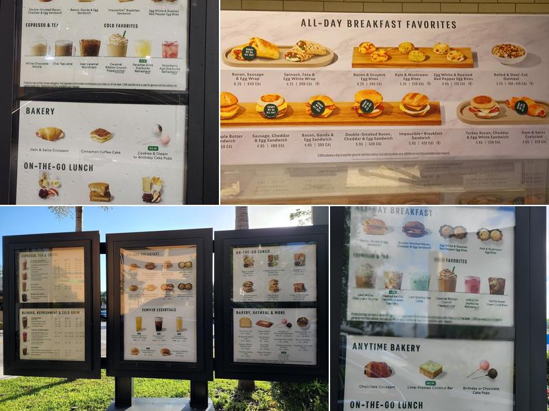 Starbucks Menu