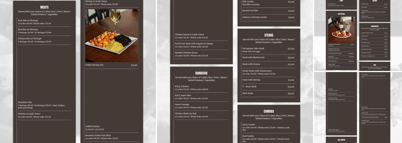 Stephanie's Barbecue Menu