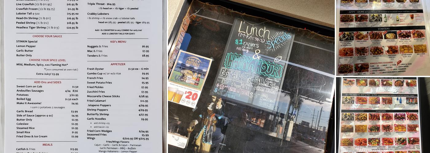 Stinkin Crawfish of North Hills Menu