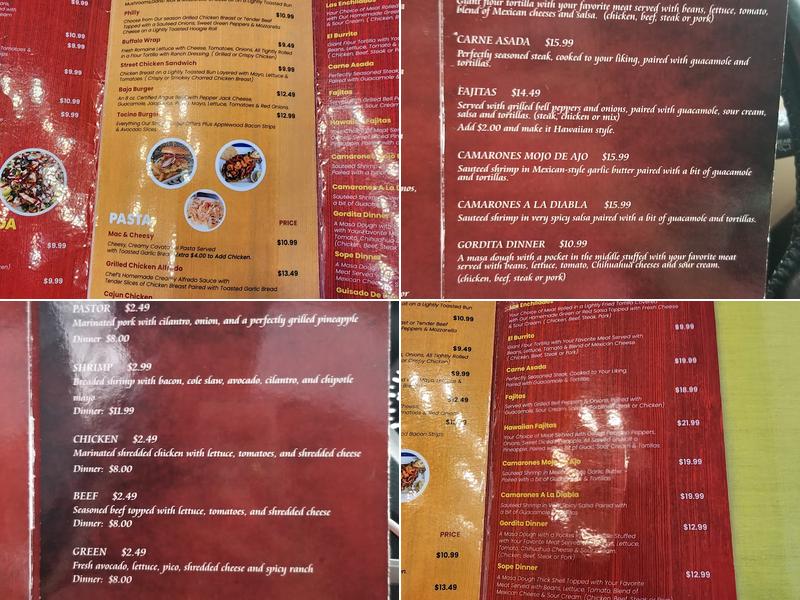 Pico De Gallo Menu