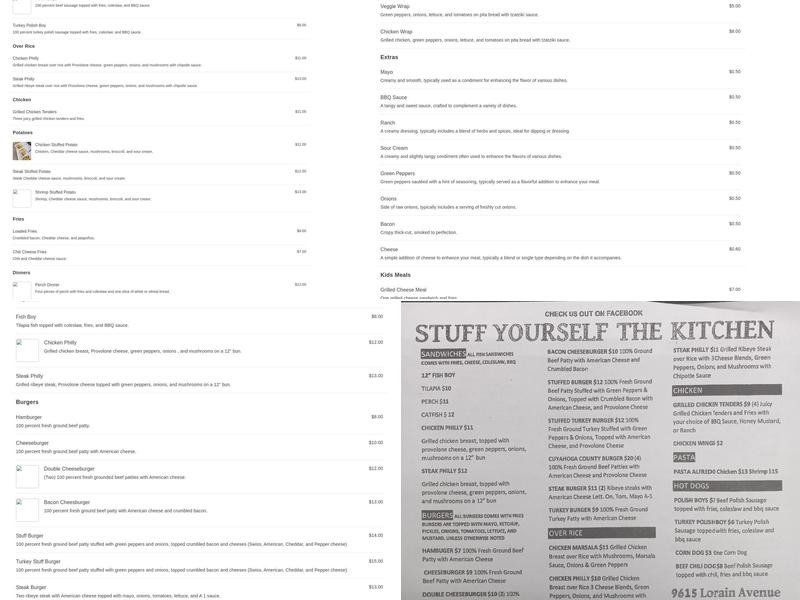 Stuff Yourself Menu