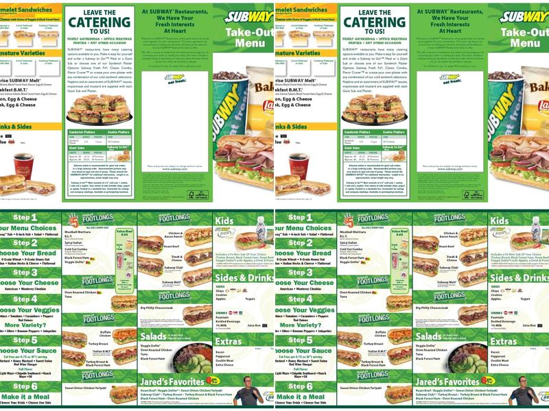 Subway Menu