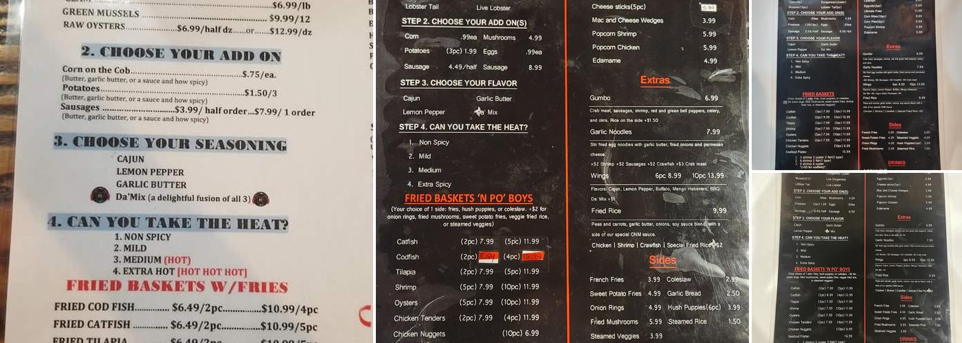 Crawfish N More Menu