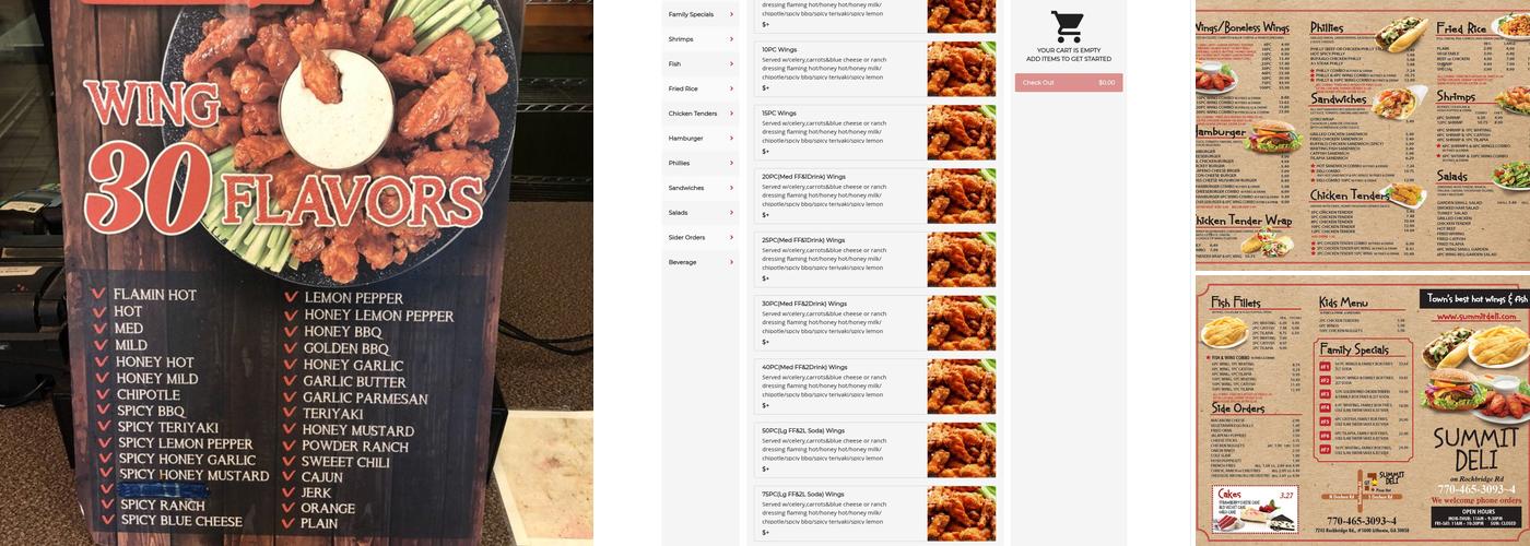 Summit Deli Menu