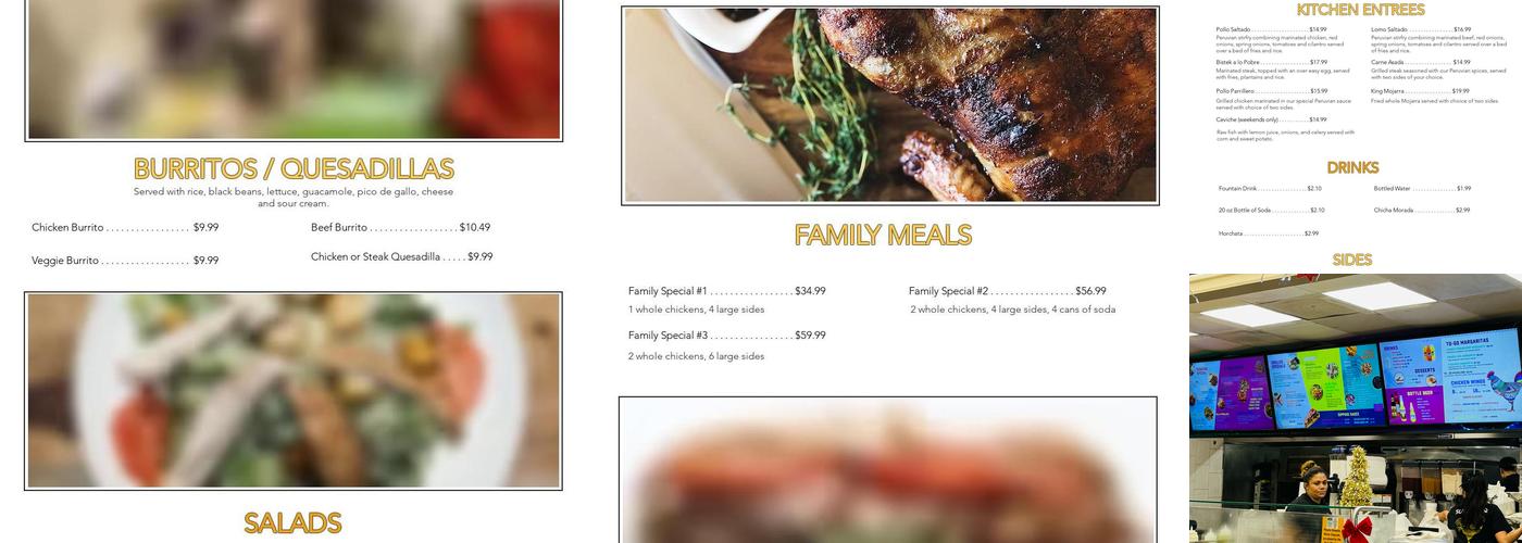 Super Rico Fredericksburg Menu