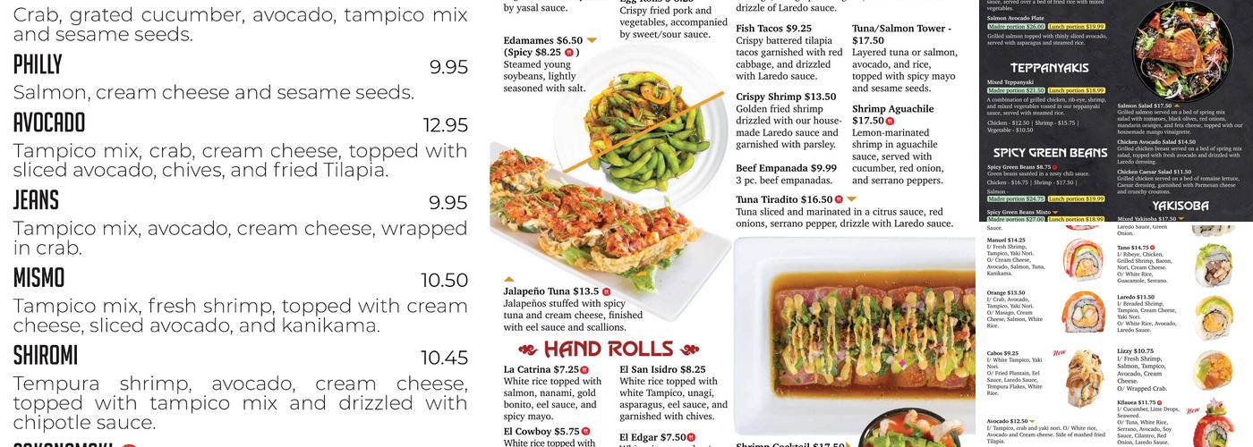 Sushi Madre Menu