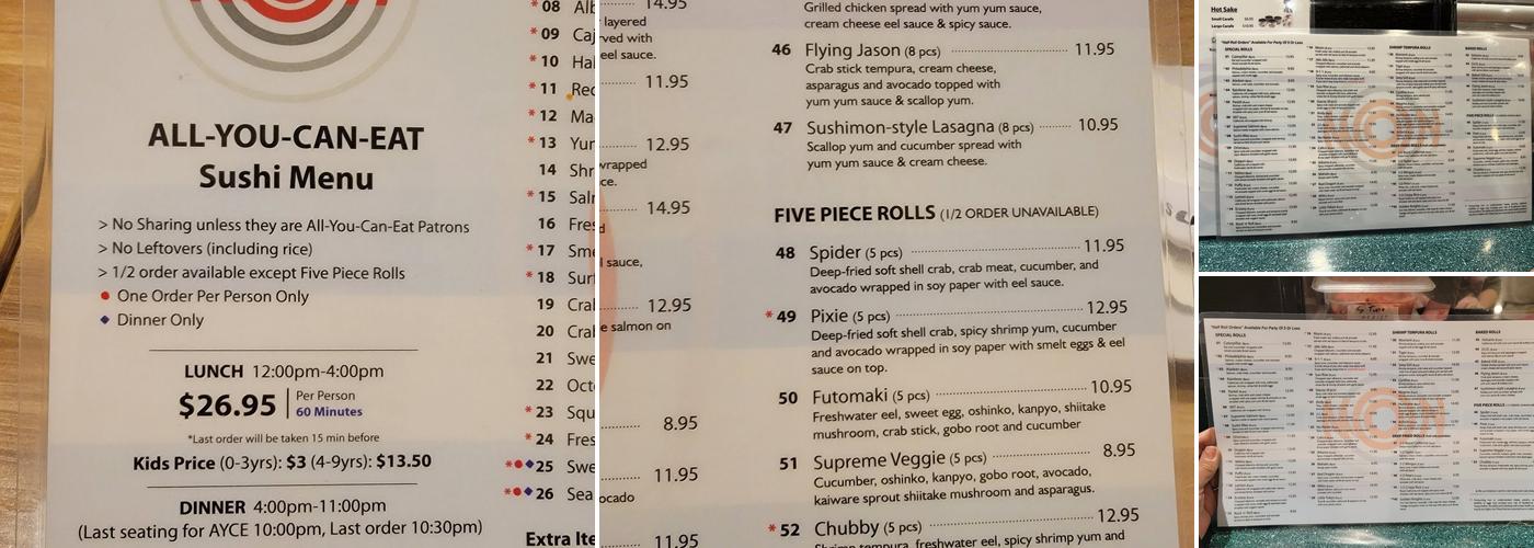Sushi Mon Menu