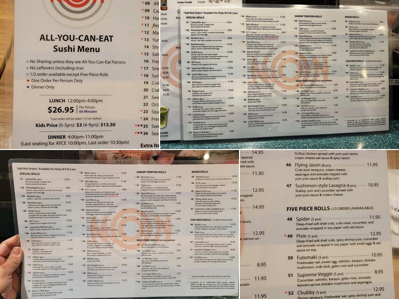Sushi Mon Menu