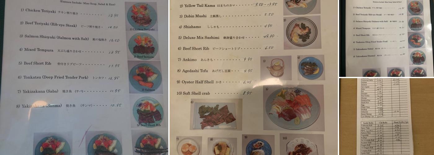 Sushi Sai Japanese Restaurant Menu