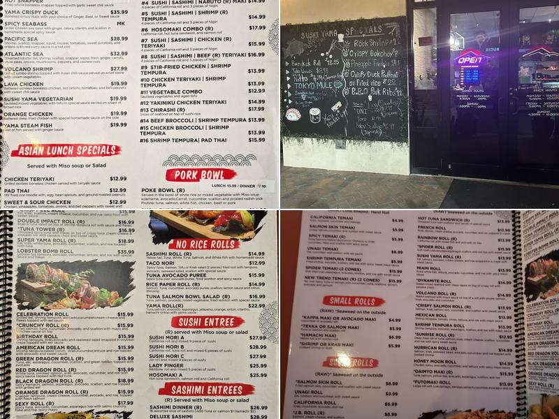 Sushi Yama Boynton Beach Menu