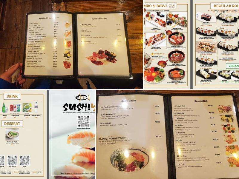 Sushi Ye Menu