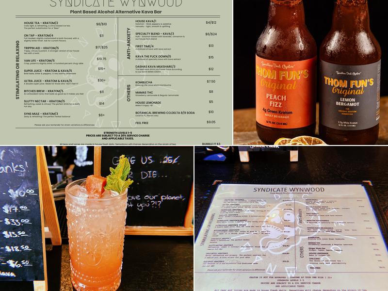 Syndicate Wynwood Menu