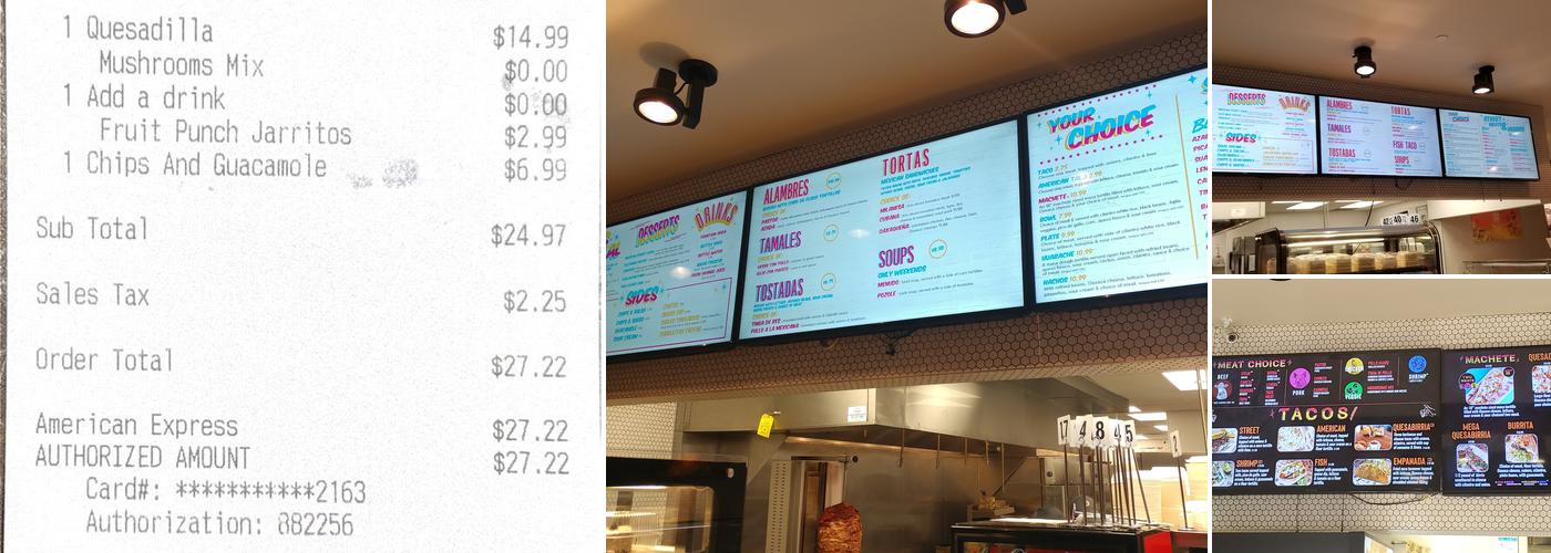 Taco Libre Menu