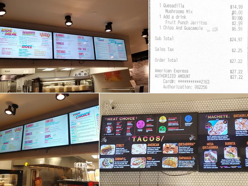 Taco Libre Menu