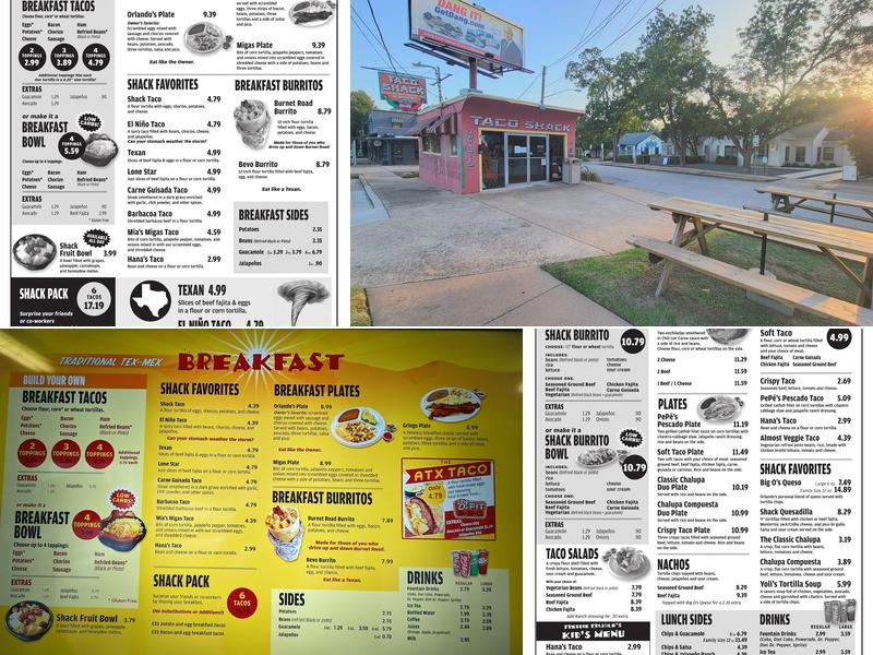 Taco Shack Menu