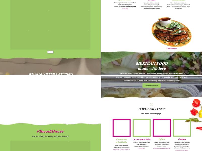 Tacos El Norte Lake Bluff Menu