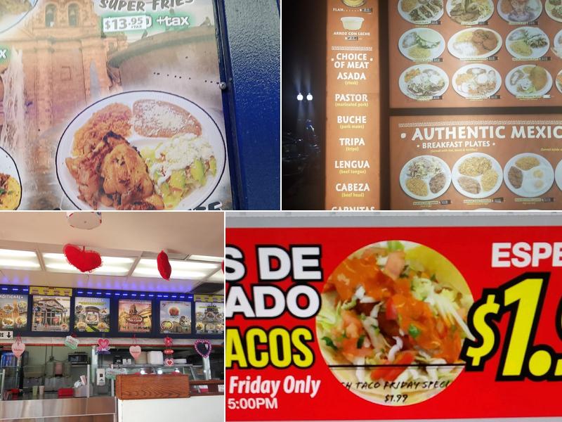 Tacos Guadalajara Menu