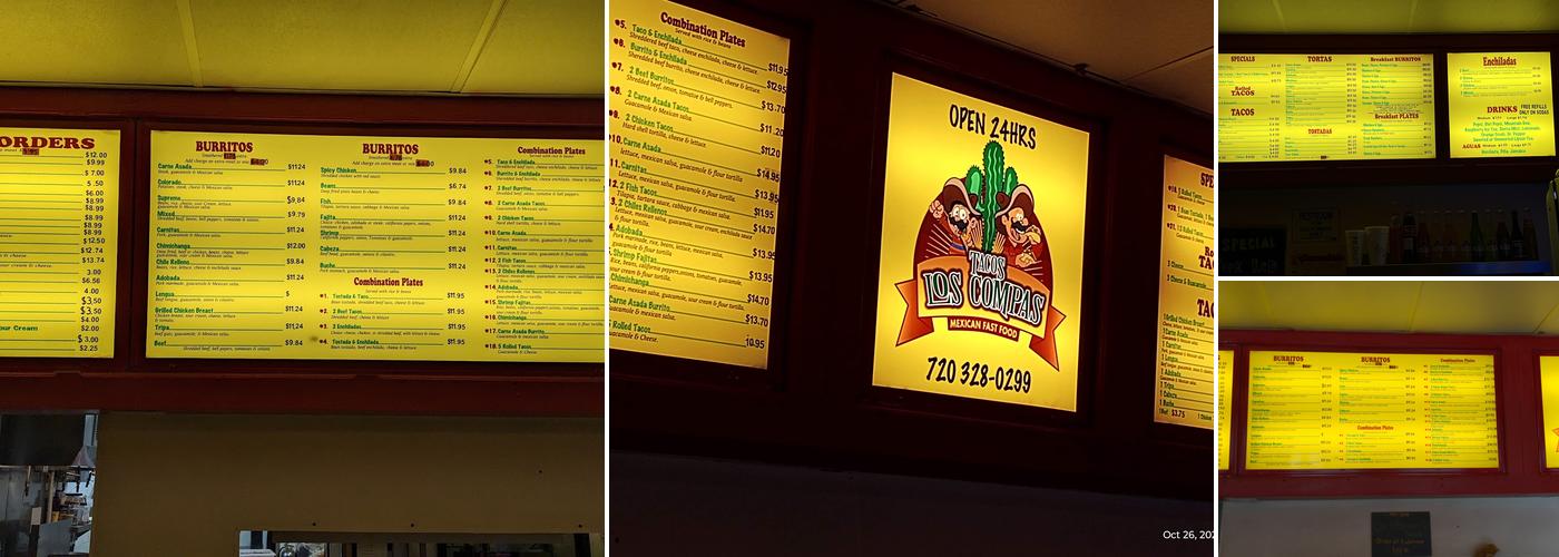 Tacos Los Compas Menu