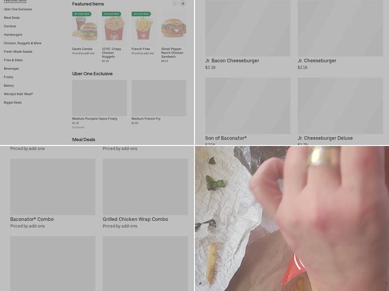 Wendy's Menu