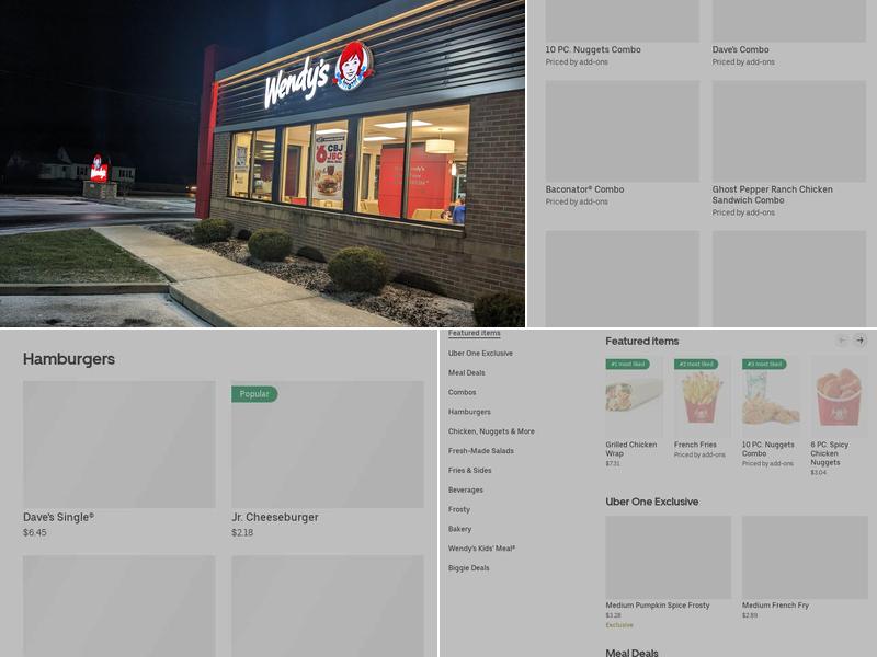 Wendy's Menu