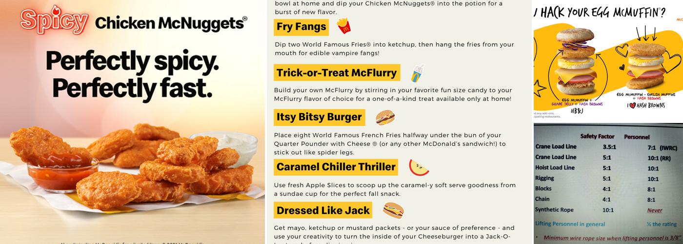 McDonald's Menu