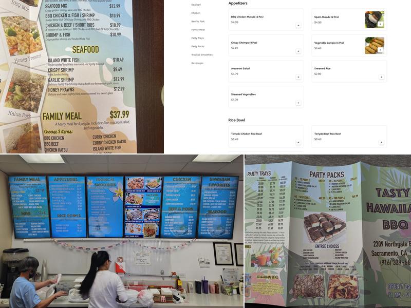 Tasty Hawaiian BBQ Menu