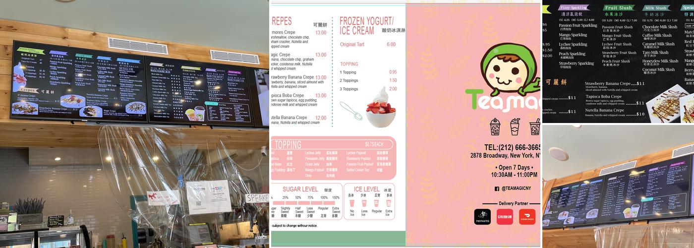Tea Magic Menu