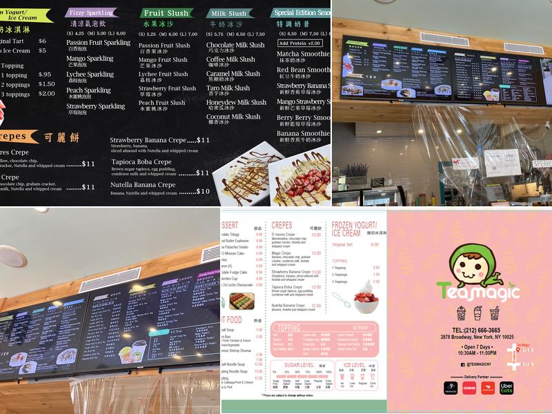 Tea Magic Menu