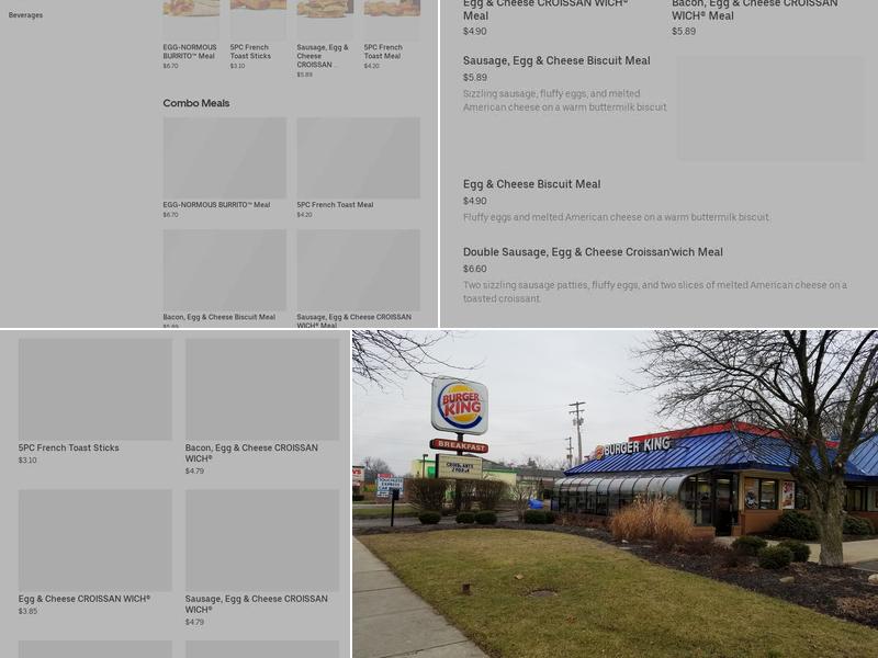 Burger King Menu
