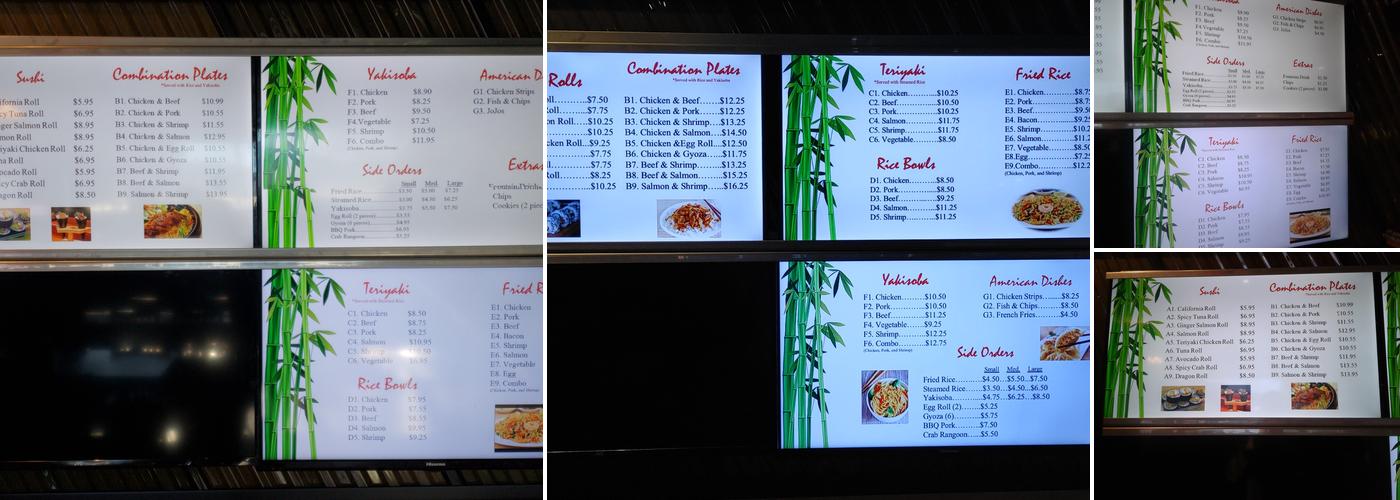 Teppanyaki Box Menu